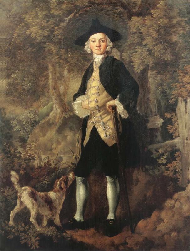 Thomas Gainsborough Man in a Wood with a Dog china oil painting image